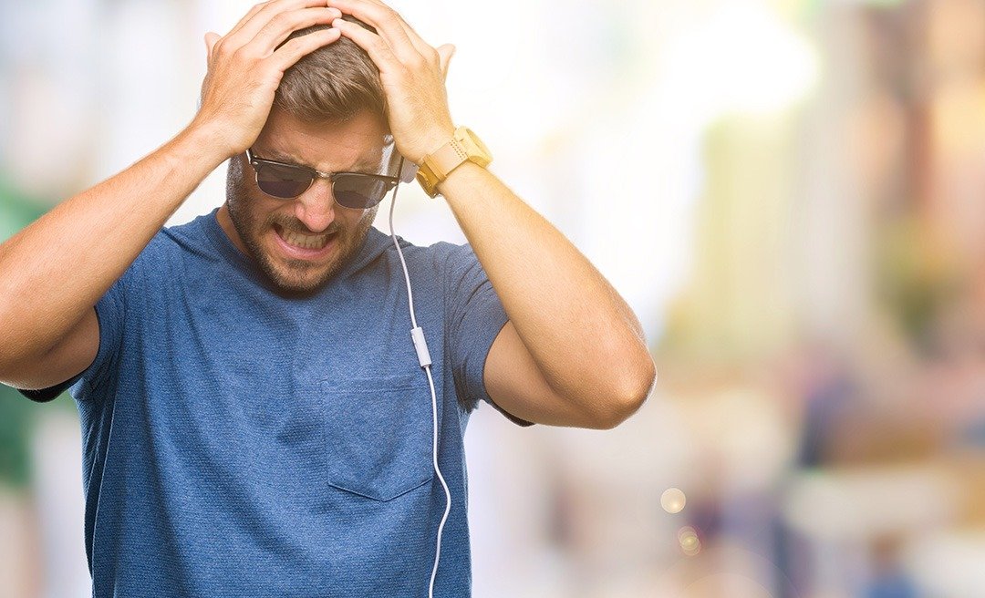 headphones causing headache